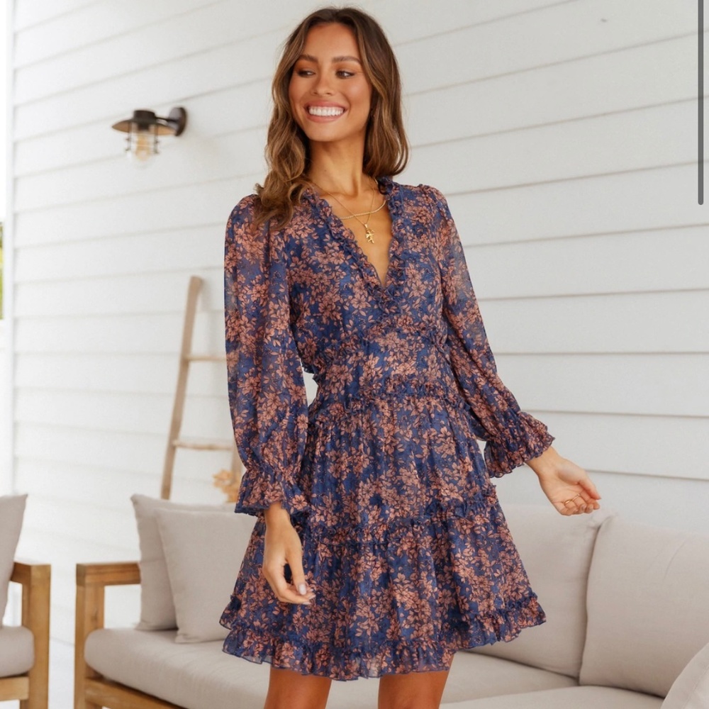 Gossip Queen Dress in Navy